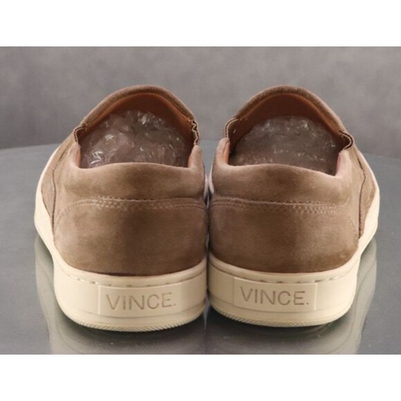 Vince Ace $180 Men\'s Slip On Sneakers Shoes Size EU 40.5 US 7.5 Suede Tan